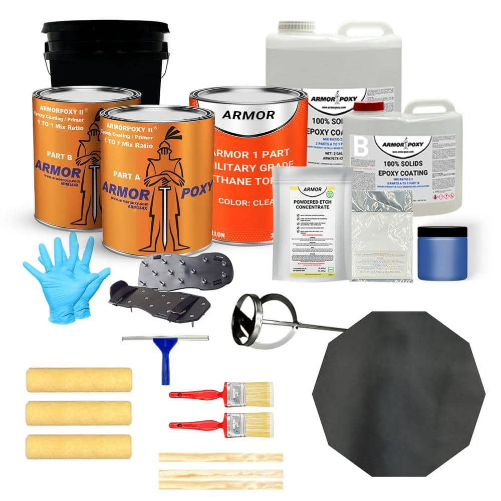 3 gal. Whale Gloss 2-Part Epoxy 600 sq. ft. Metallic Interior Concrete Base