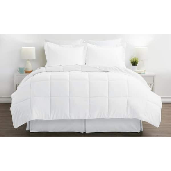 Becky Cameron Performance 8 Piece White California King Comforter Set Ieh Mult Ck Wh The Home Depot
