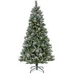 National Tree Company 6.5 ft. Glittery Bristle Pine Slim Artificial ...