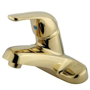 Chatham 4 in. Centerset Single-Handle Bathroom Faucet in Polished Brass