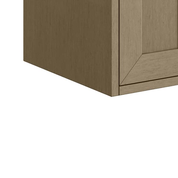 Chianti 23.6 in. W x 18.13 in. D x 29.5 in. H Single Bath Vanity in Walnut Whisper with White Glossy Composite Stone Top