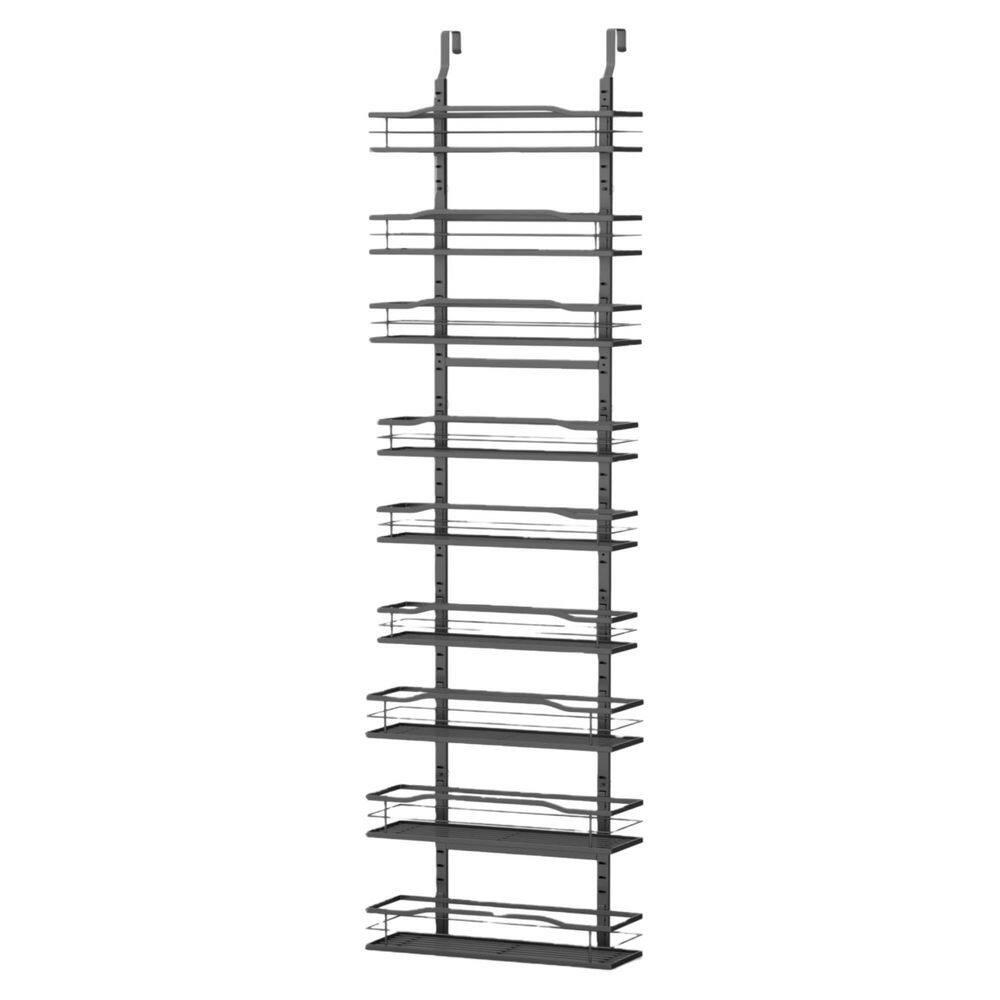 9-Shelf Black Hanging Pantry Organizer Over The Door Pantry Organizer Spice Rack for Kitchen Bedroom Bathroom price history on PriceWatchPro