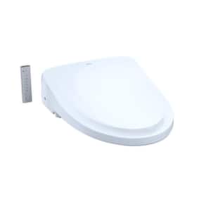S550e Washlet Electric Heated Bidet Toilet Seat for Elongated Toilet with Classic Lid and in Cotton White