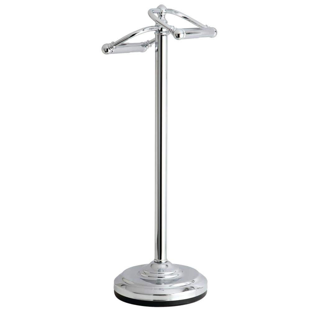 Delta Silverton Telescoping Free-Standing Pedestal Toilet Paper Holder Bath  Hardware Accessory in Polished Chrome 132851-PC - The Home Depot