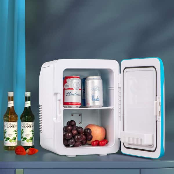 VEVOR 10L Portable Mini Compact Fridge with Stylish Look for Bedroom Office Car Boat Dorm Skincare Cosmetic Medicine - Blue