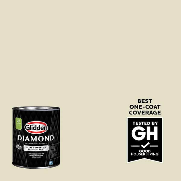 Glidden Diamond 1 qt. PPG1111-2 Bamboo Satin Interior Paint with Primer
