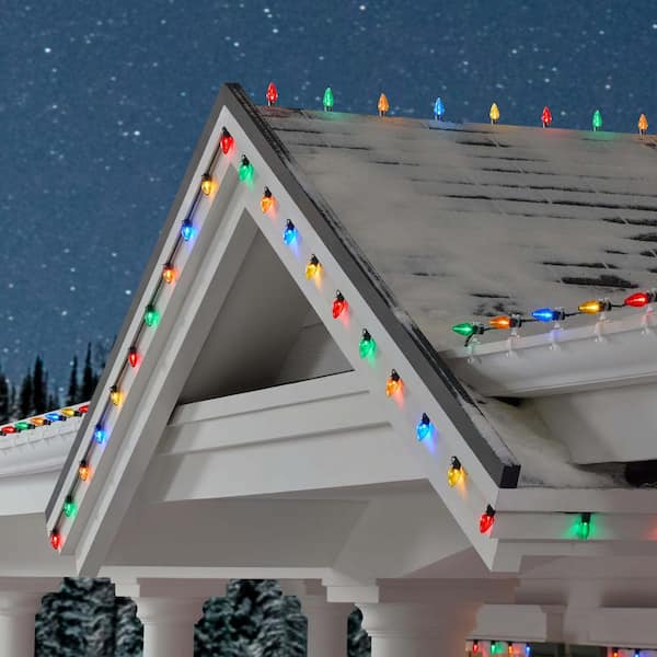 25 Count Multi Colored C9 Steady Lit Super-Bright LED Lights
