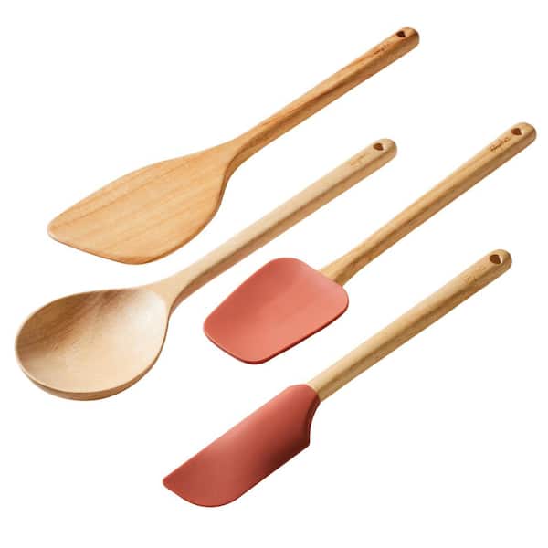 Ayesha Curry Tools and Gadgets 4-Piece Redwood Cooking Utensil Set