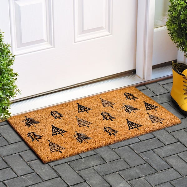 Cactus Desert Sunset Christmas Holiday Lights Door Floor Mat for Indoor or  Outdoor With Non-skid Backing. 