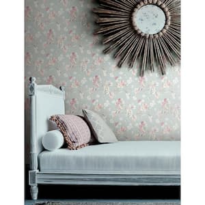Azalea Fuchsia Pink Pre-Pasted Non-Woven Wallpaper Sample