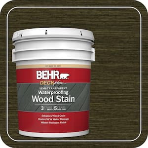5 gal. #ST-108 Forest Semi-Transparent Waterproofing Exterior Wood Stain