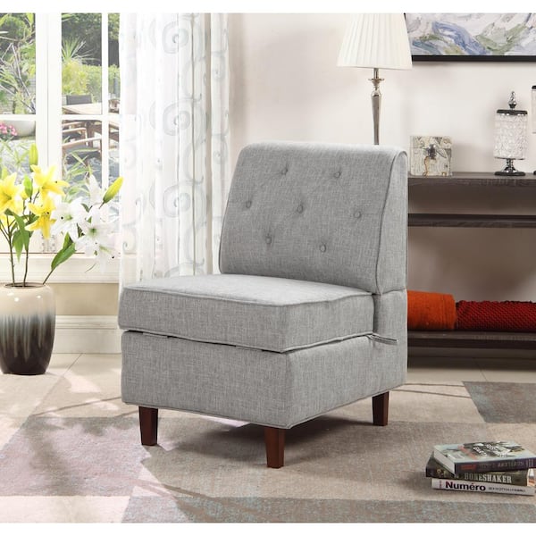 Unbranded - Gray Storage Accent Chair
