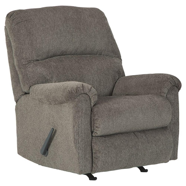 Benjara Gray Fabric Rocker Recliner with Tufted Backrest BM210743 - The ...