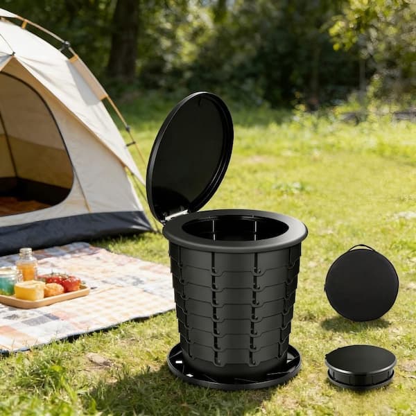 Wudkey Adjustable Height ABS Plastic Collapsible Portable Non