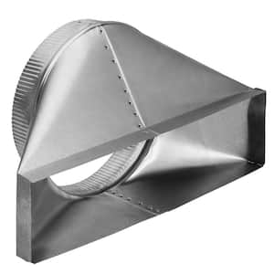 4-1/2 in. x 18-1/2 in. to 10 in. Round Galvanized Steel Thin Wall Duct Transition