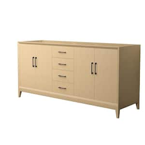 Janna 71.5 in. Bath Vanity Cabinet without Top in White Oak Assembled