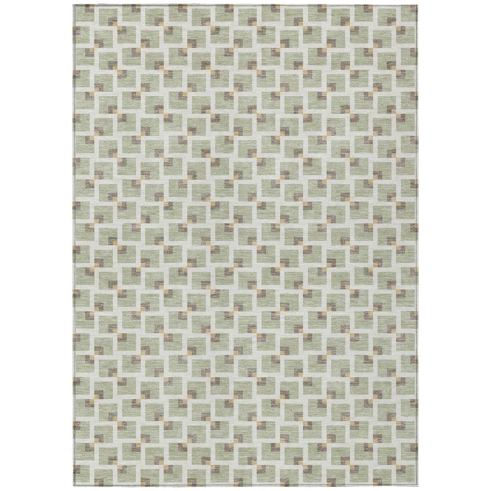 Chantille Machine Washable Indoor/Outdoor Abstract ACN2602 Celery 3 ft. x 4 ft. Area Rug price history on PriceWatchPro