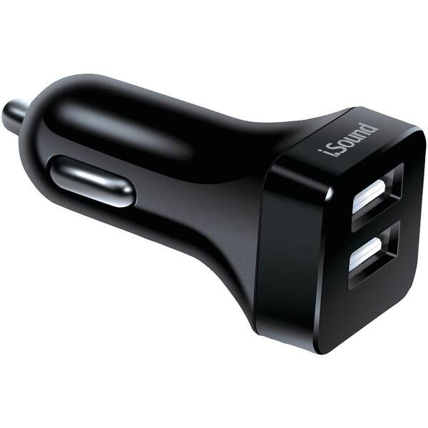 iSound 2.4 Amp Dual-USB AC and Car Charger with Micro USB Cable