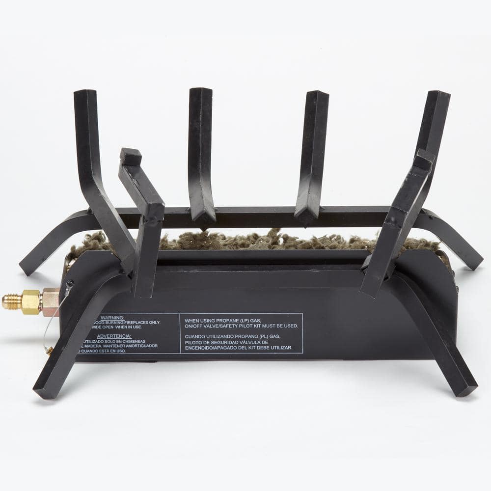 18-Inch Natural Gas Vented Fireplace Log Set with Match Light