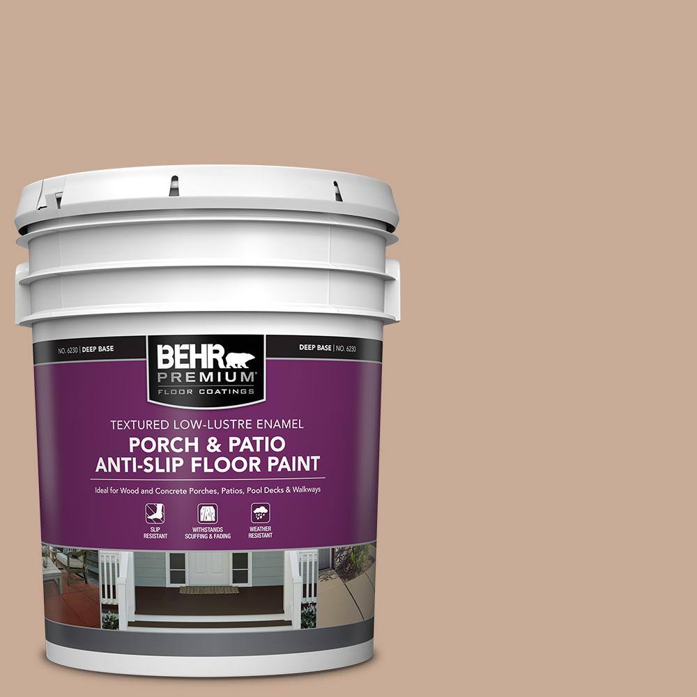 5 gal. #S220-3 Sanderling Textured Low-Lustre Enamel Interior/Exterior Porch and Patio Anti-Slip Floor Paint price history on PriceWatchPro