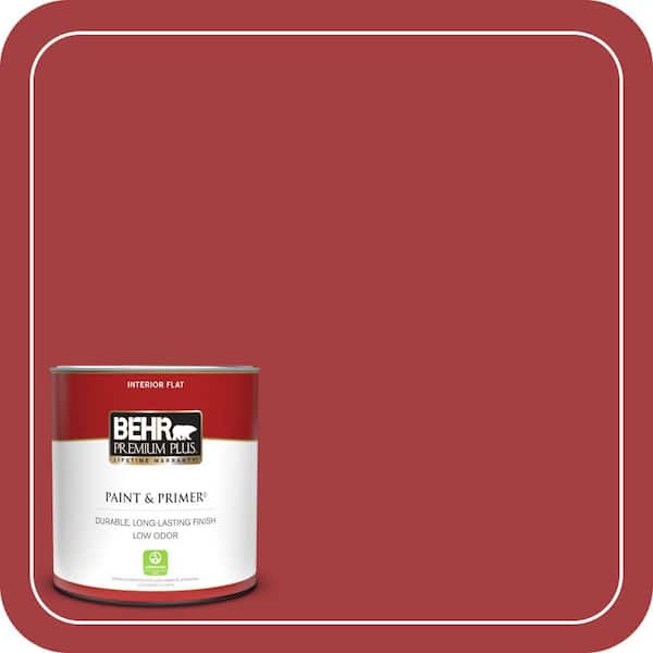 BEHR PREMIUM PLUS 1 qt. #P140-7 No More Drama Flat Low Odor Interior Paint & Primer