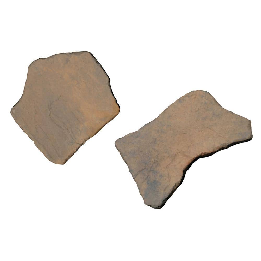 Nantucket Pavers 20 In X 21 In Irregular Concrete Tan Variegated Stepping Stones 52214 The Home Depot