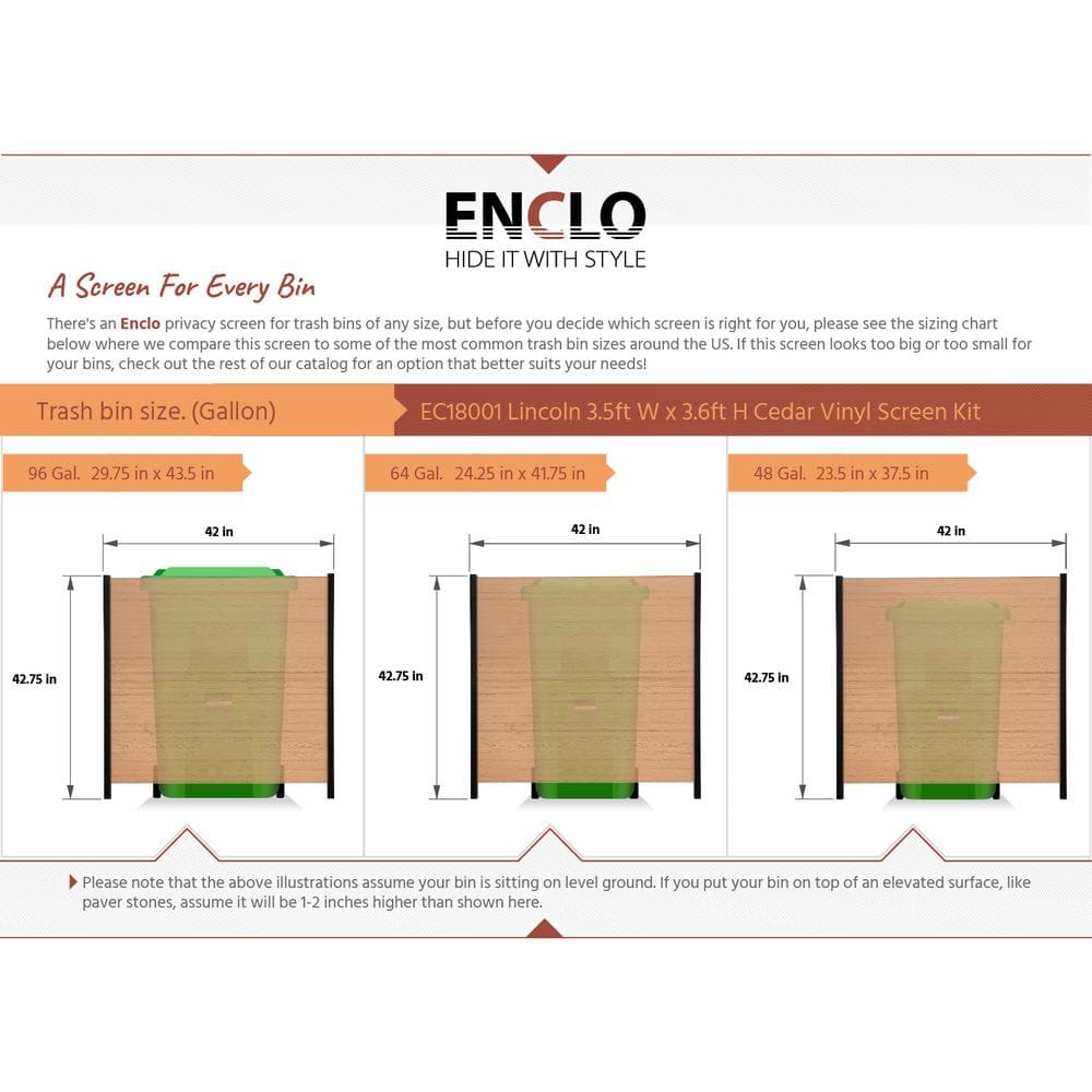 Cedar Color Vinyl Privacy Screen with No-Dig Installation