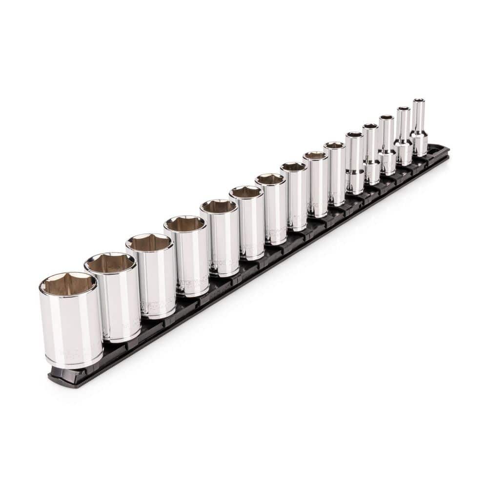 3/8 Inch Drive Semi-Deep 6-Point Socket Set with Rail, 15-Piece (1/4-1 in. ) price history on PriceWatchPro
