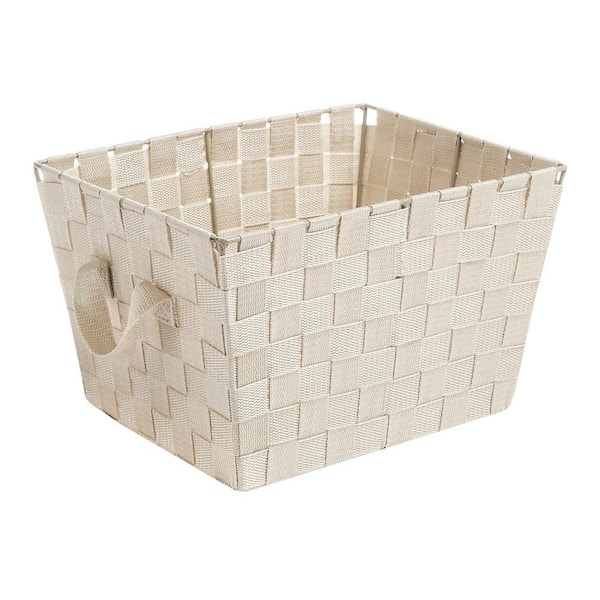 Whitmor 8 in. H x 12 in. W x 10 in. D White Metal Cube Storage Bin