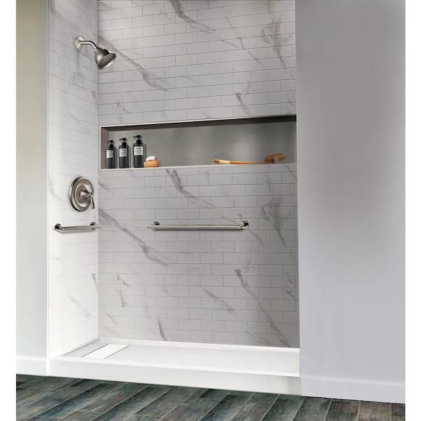 Neodrain Shower Niche, Insert Storage Shelf, (Inner Size 24 inch x 12 inch x 4 inch), Stainless Steel Shower Wall Niche, Tile Needed Recessed NICHE