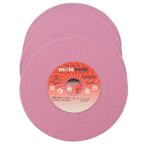 New Grinding Wheel for Efco Mini Material Pink Aluminum Oxide, O.D. 4 in., Thickness 1/4 in.