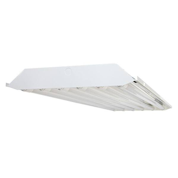 EnviroLite 4 ft. 6-Light T8 LED White High Bay Light, 4000K