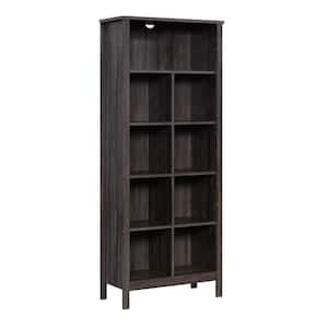 Select 65.748 in. Tall Blade Walnut Engineered Wood 9-Cube Accent Bookcase