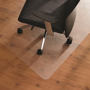 Ultimat Clear 48 in. x 60 in. Polycarbonate Corner Workstation Indoor Chair Mat for Hard Floor