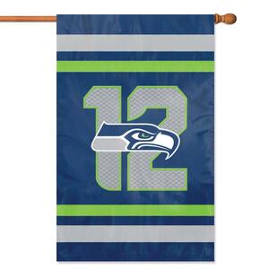 Seattle Seahawks 12th Man Applique Banner Flag