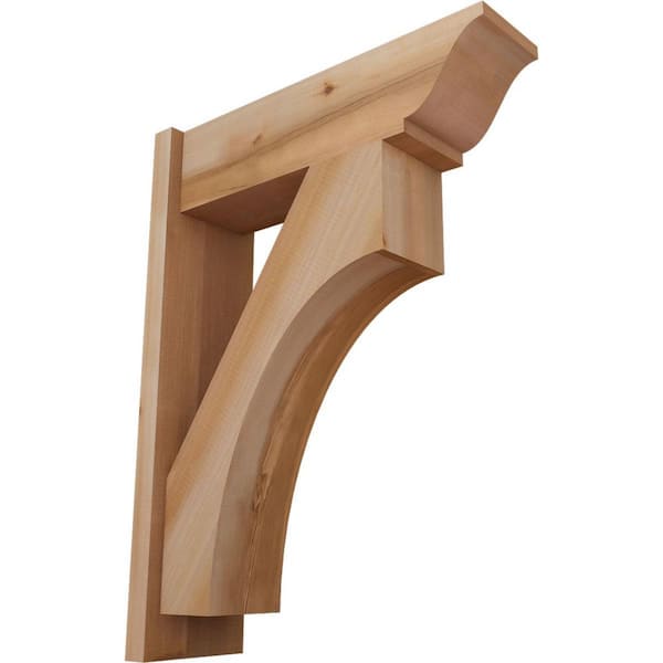 Ekena Millwork 8 in. x 32 in. x 24 in. Westlake Traditional Smooth Western Red Cedar Outlooker