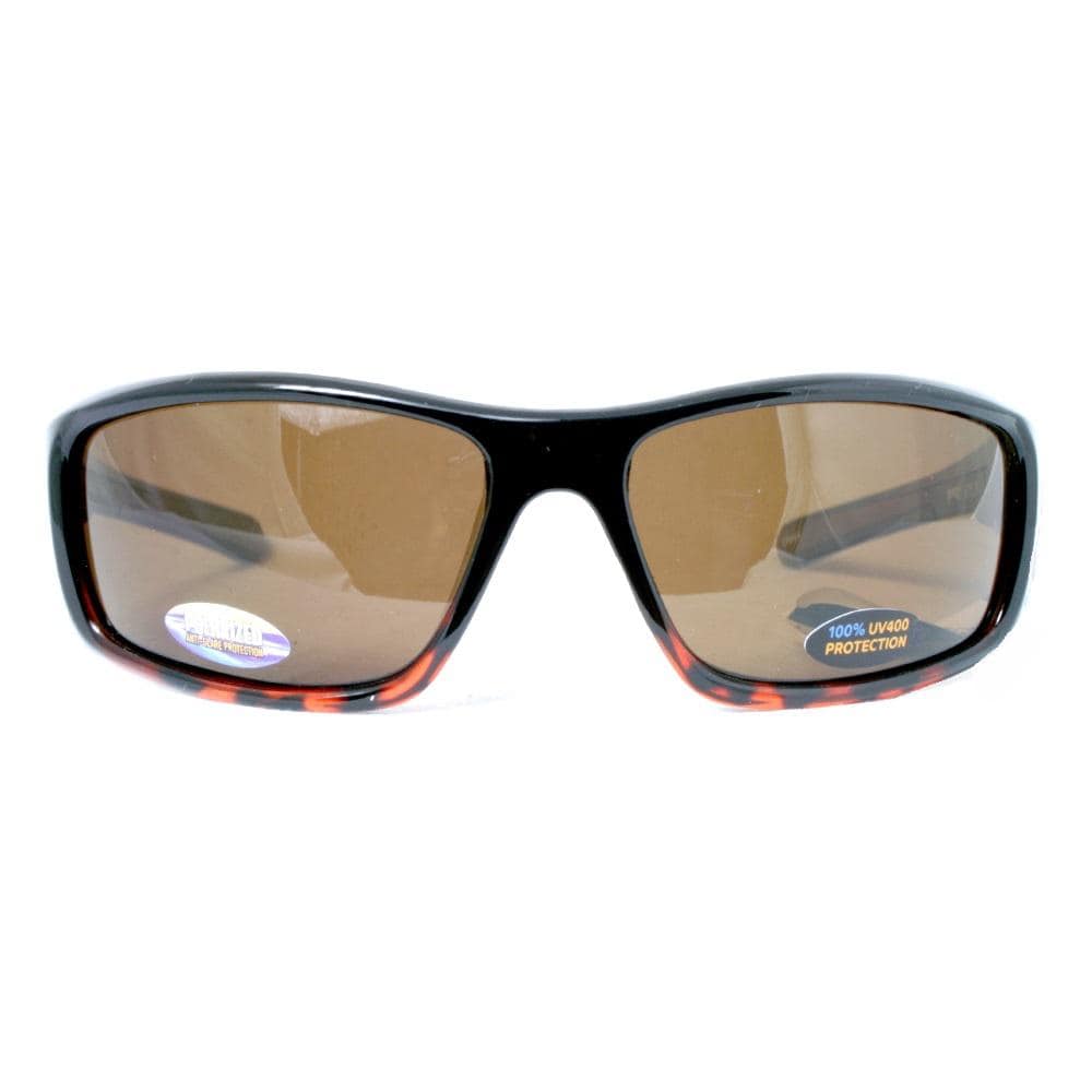 Pugs Men's Polarized Full Frame with Rubber Touch Points and Chrome Colored  Logo Sunglass L6 - The Home Depot
