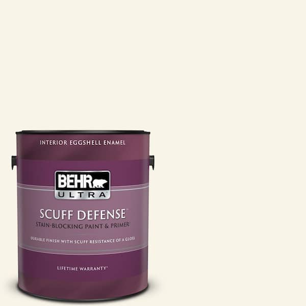 BEHR ULTRA 1 gal. #W-D-700 Powdered Snow Extra Durable Eggshell Enamel Interior Paint & Primer