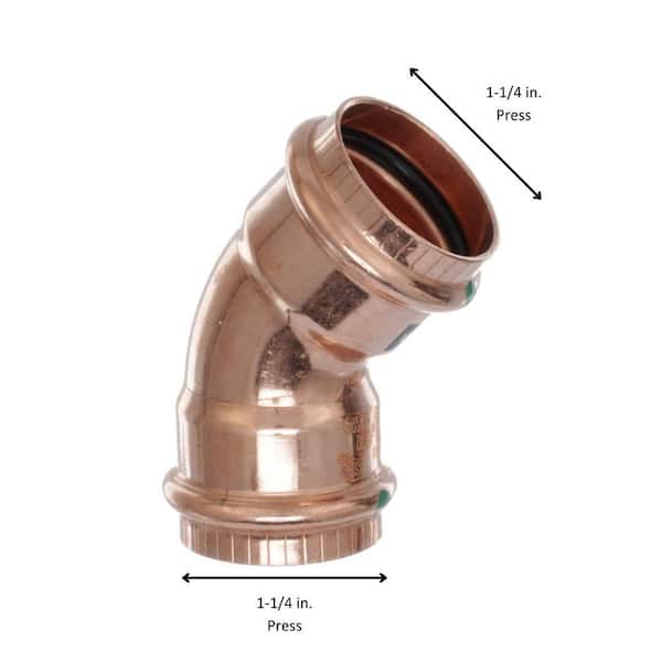 ProPress 1-1/4 in. Press Copper 45° Elbow (5-Pack)