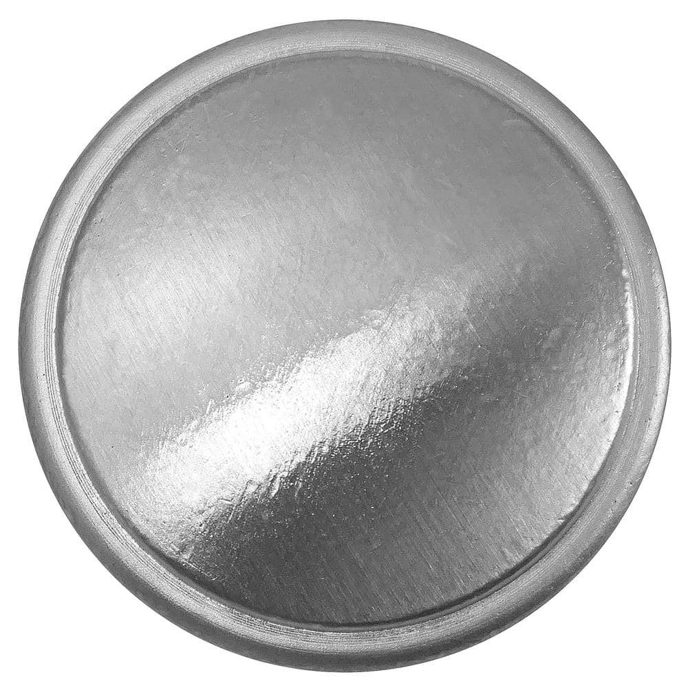 Brushed Nickel Round Zinc Cabinet Knob with Mounting Hardware