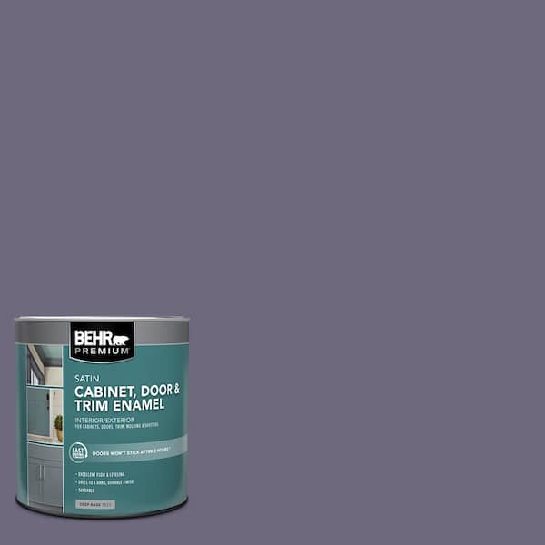 BEHR PREMIUM 1 qt. #S570-6 New Orleans Satin Enamel Interior/Exterior Cabinet, Door & Trim Paint