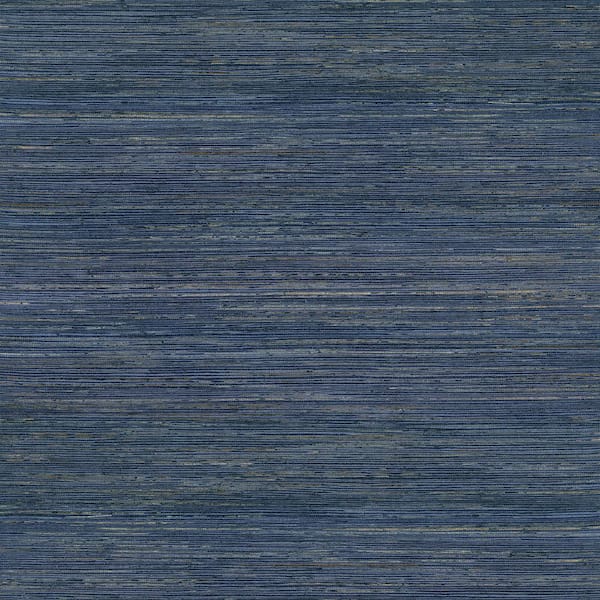 A-Street Prints Pattini Indigo Grasscloth Non-Pasted Wallpaper Roll (Covers 72 Sq. Ft.)