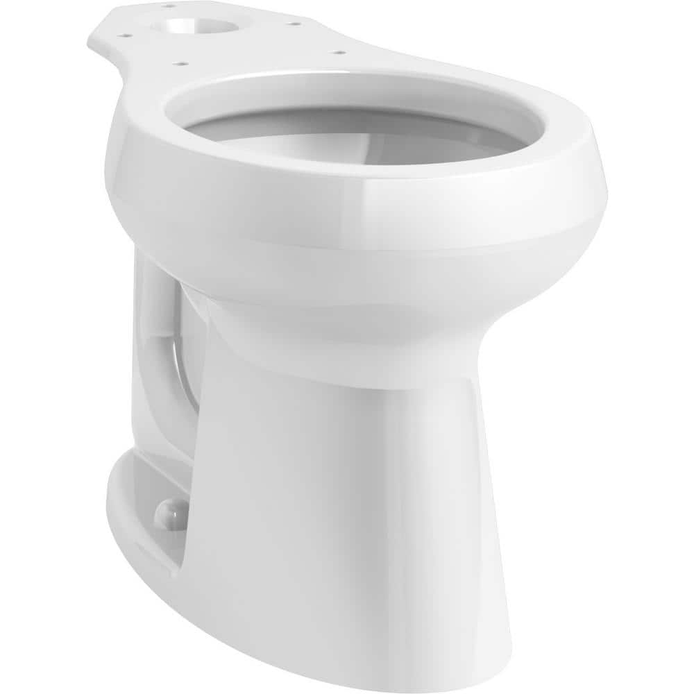 KOHLER Highline 12 in. Rough In Round Chair Height Toilet Bowl Only in White, Seat Not Included