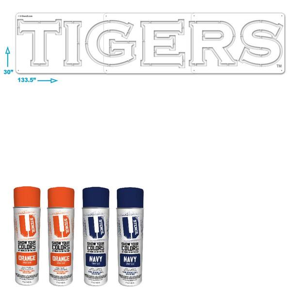 U Stencil Auburn Tigers Lawn Stencil Kit