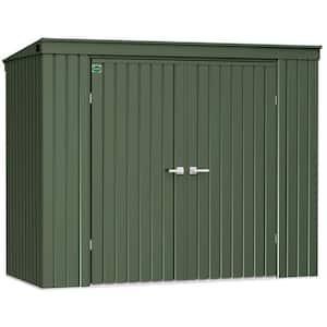 Garden Storage Shed 4 ft. W x 8 ft. D x 6 ft. H Metal Shed 28 sq. ft.
