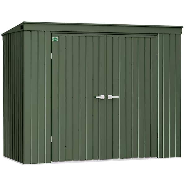 Scotts Garden Storage Shed 4 ft. W x 8 ft. D x 6 ft. H Metal Shed 28 sq. ft.