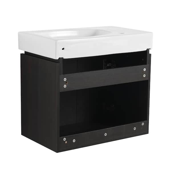 FUNKOL 14 in. W x 24 in. D x 21 in. H 1-Sink Wall Mounted Bath