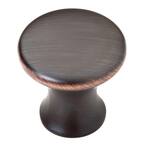 Southampton 1-1/8 in. (28mm) Bronze with Copper Highlights Round Cabinet Knob