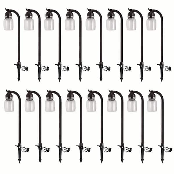 Hampton Bay Auburn 25-Watt Equivalent Oil Rubbed Bronze Integrated LED Outdoor Landscape Path Light (16-Pack)