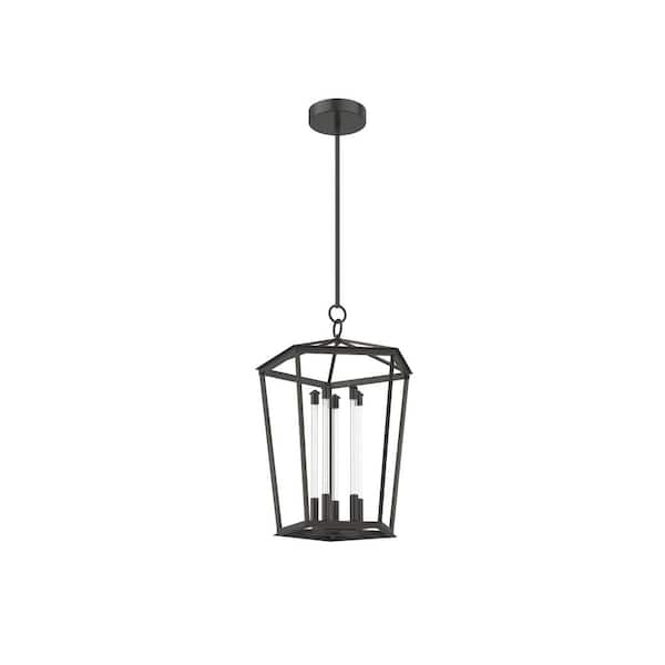 ALORA Delphine 22 in. 1-Light 21-Watt Urban Bronze Integrated LED Pendant Light